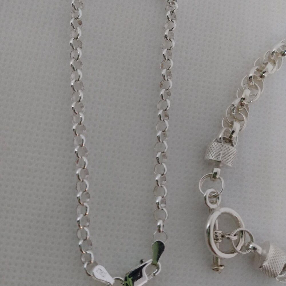 3 Solid Silver Bracelets! - image 8